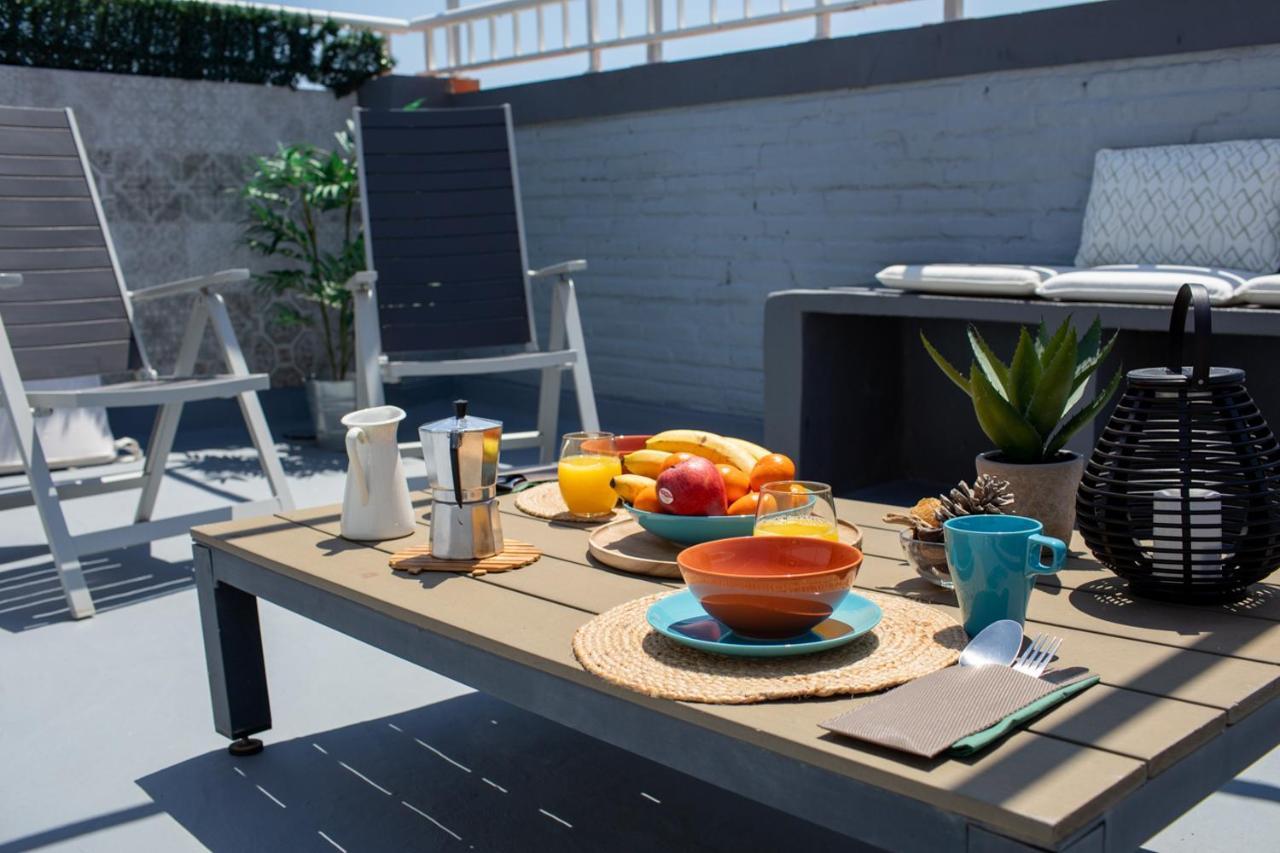 Florit Flats - Cabanyal 3 Bedroom Wifi Ac Terrace Beach Penthouse Valencia Luaran gambar