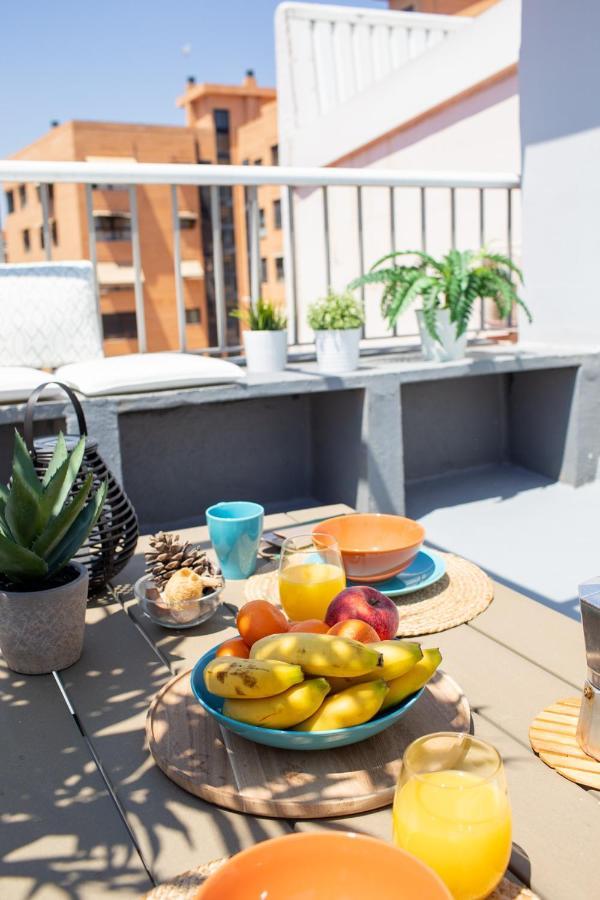 Florit Flats - Cabanyal 3 Bedroom Wifi Ac Terrace Beach Penthouse Valencia Luaran gambar