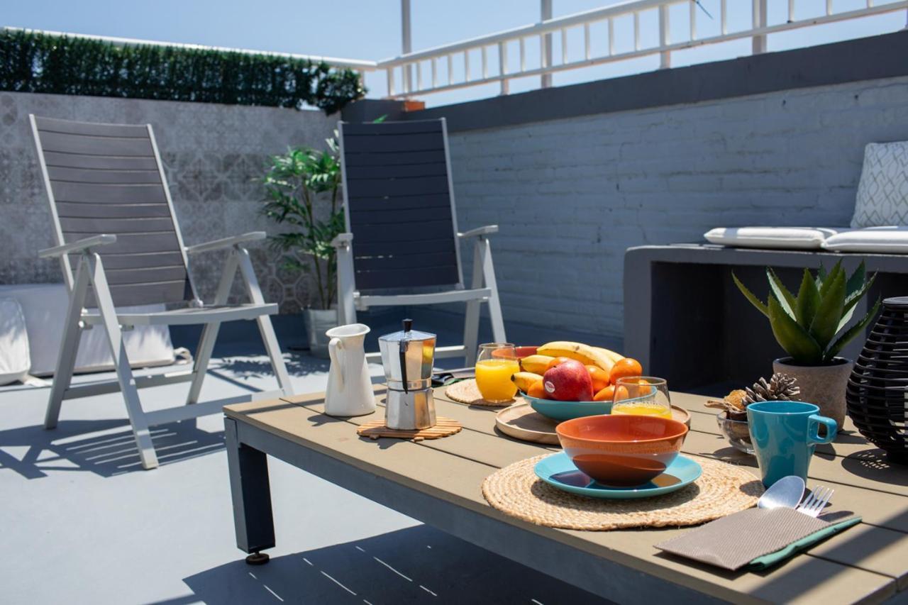Florit Flats - Cabanyal 3 Bedroom Wifi Ac Terrace Beach Penthouse Valencia Luaran gambar